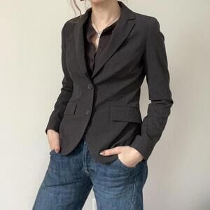 new york & company espresso brown blazer, size 2